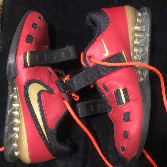 nike romaleos 2 red and gold